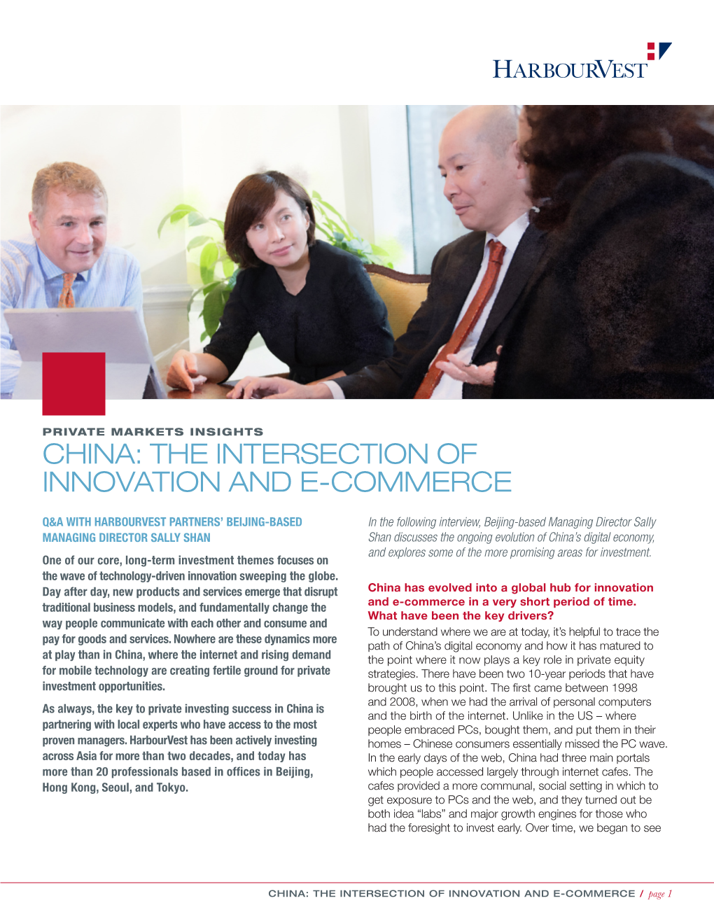 China: the Intersection of Innovation and E-Commerce