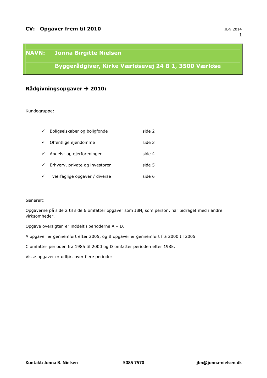 JBN Opgaver Frem Til 2010 (PDF)