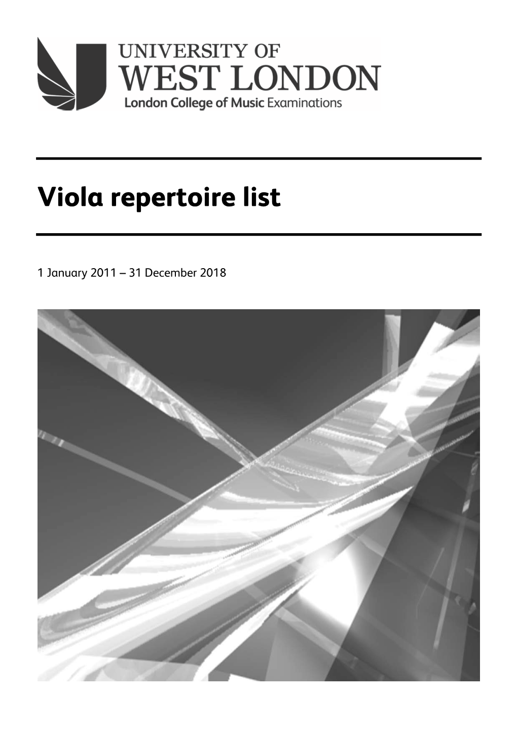 Viola Repertoire List