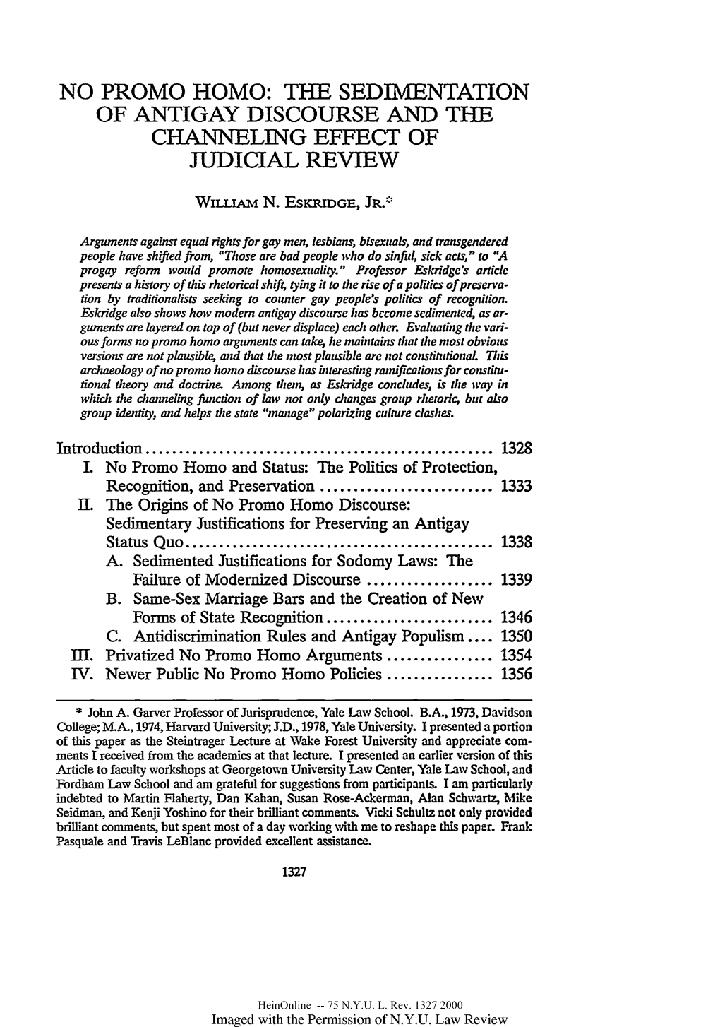 No Promo Homo: the Sedimentation of Antigay Discourse and the Channeling Effect of Judicial Review