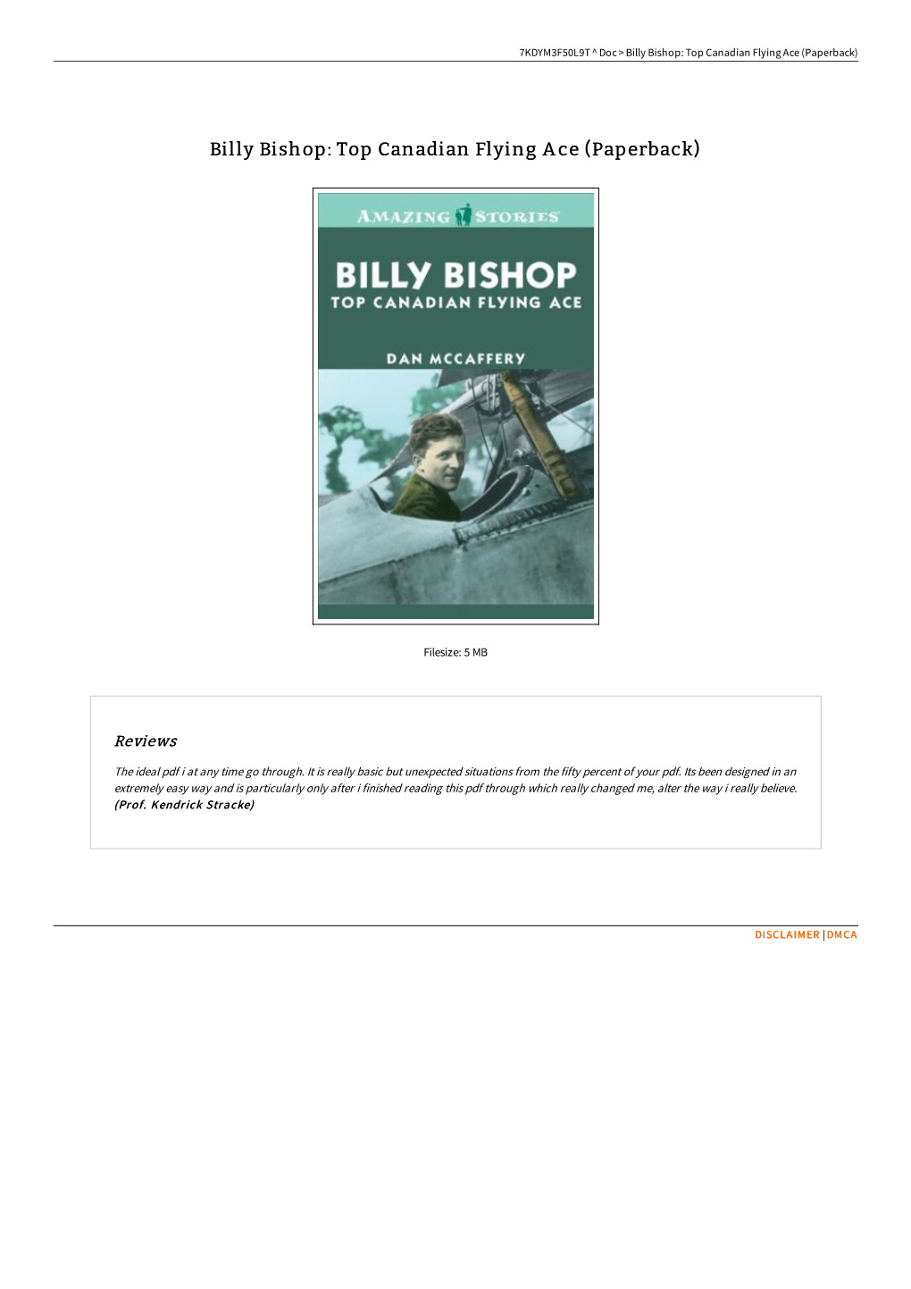 Get Book » Billy Bishop: Top Canadian Flying Ace (Paperback)