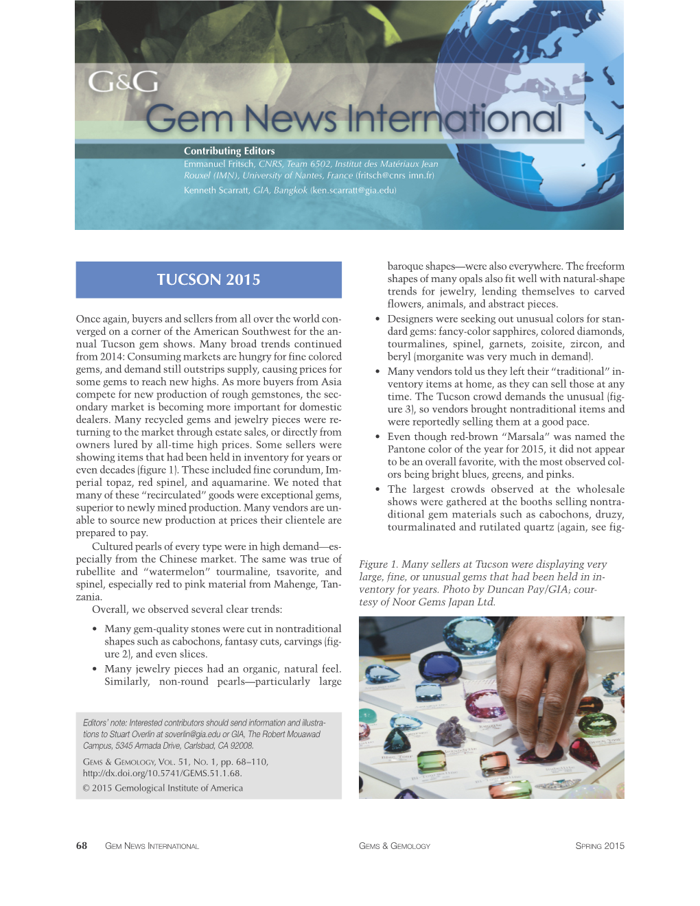 GEM NEWS INTERNATIONAL GEMS & GEMOLOGY SPRING 2015 Figure 2