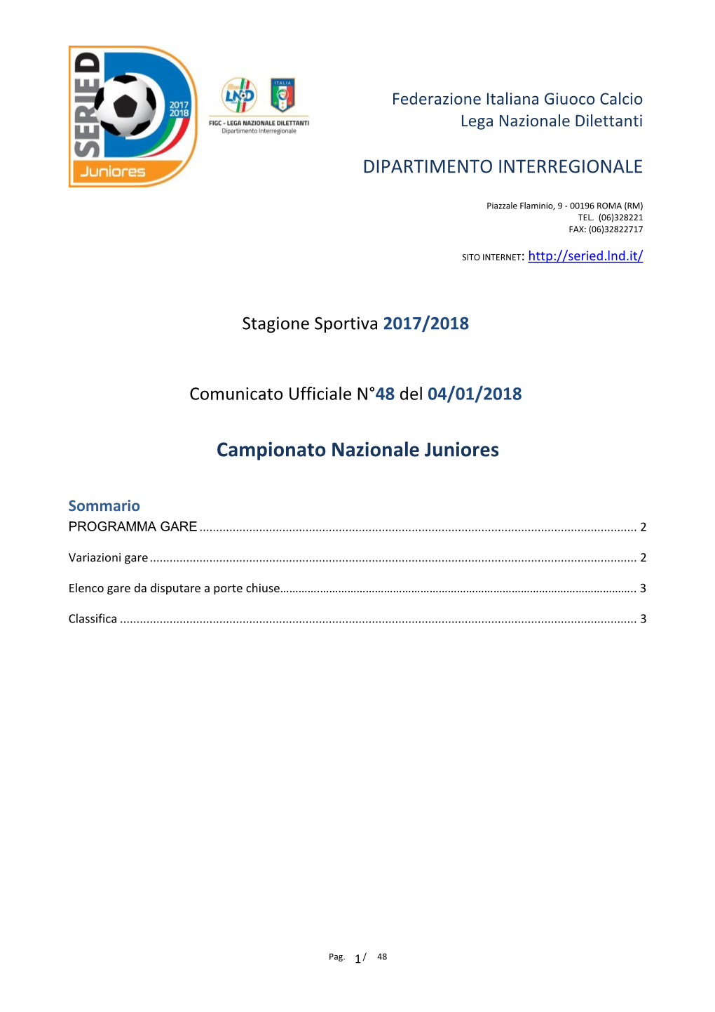 Campionato Nazionale Juniores