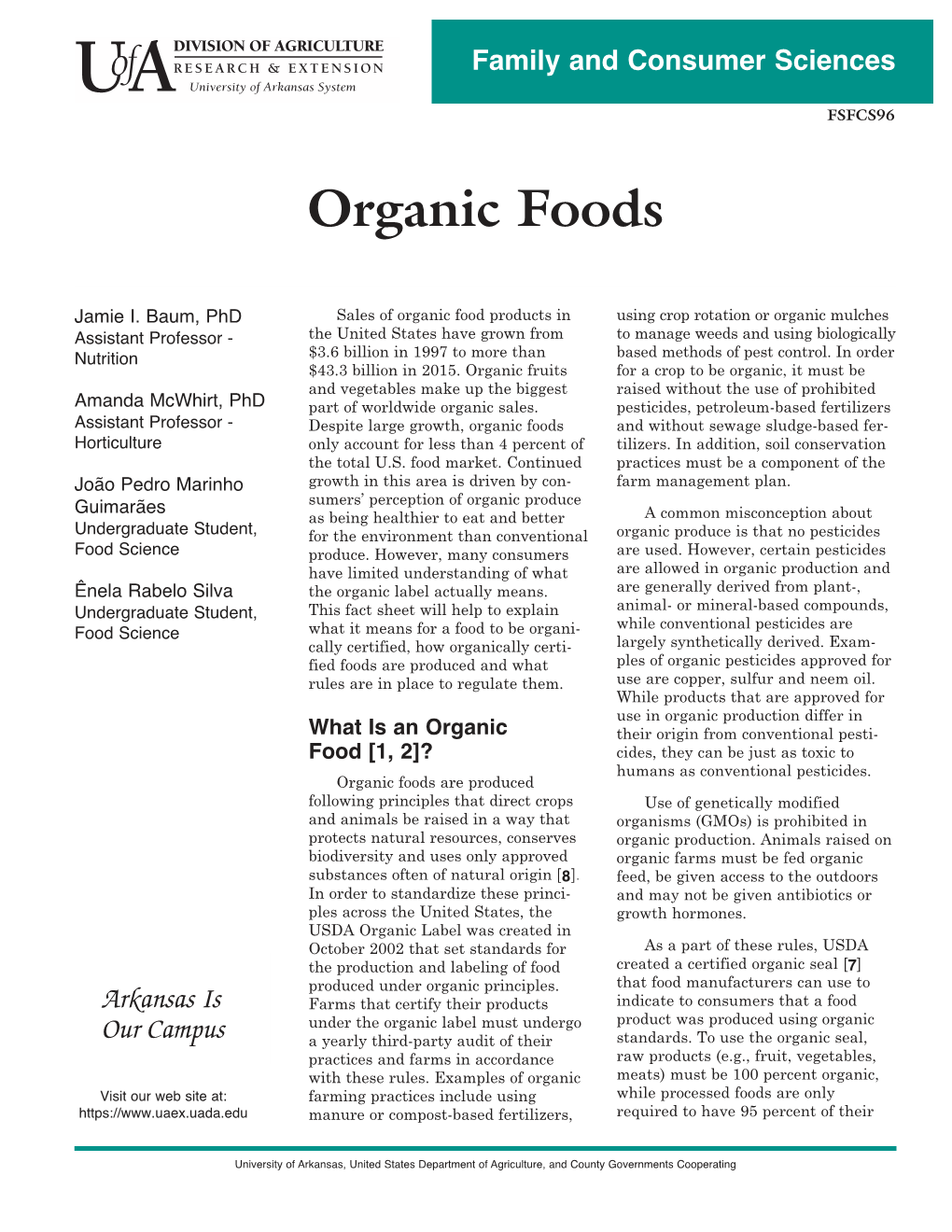 Organic Foods