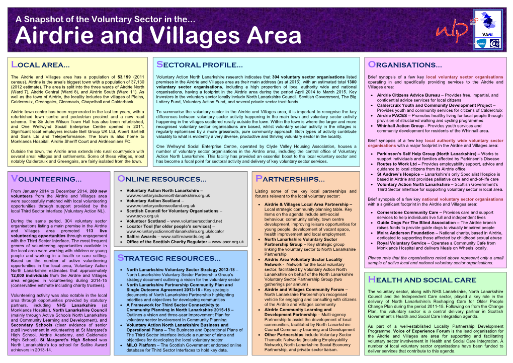 Airdrie and Villages Area