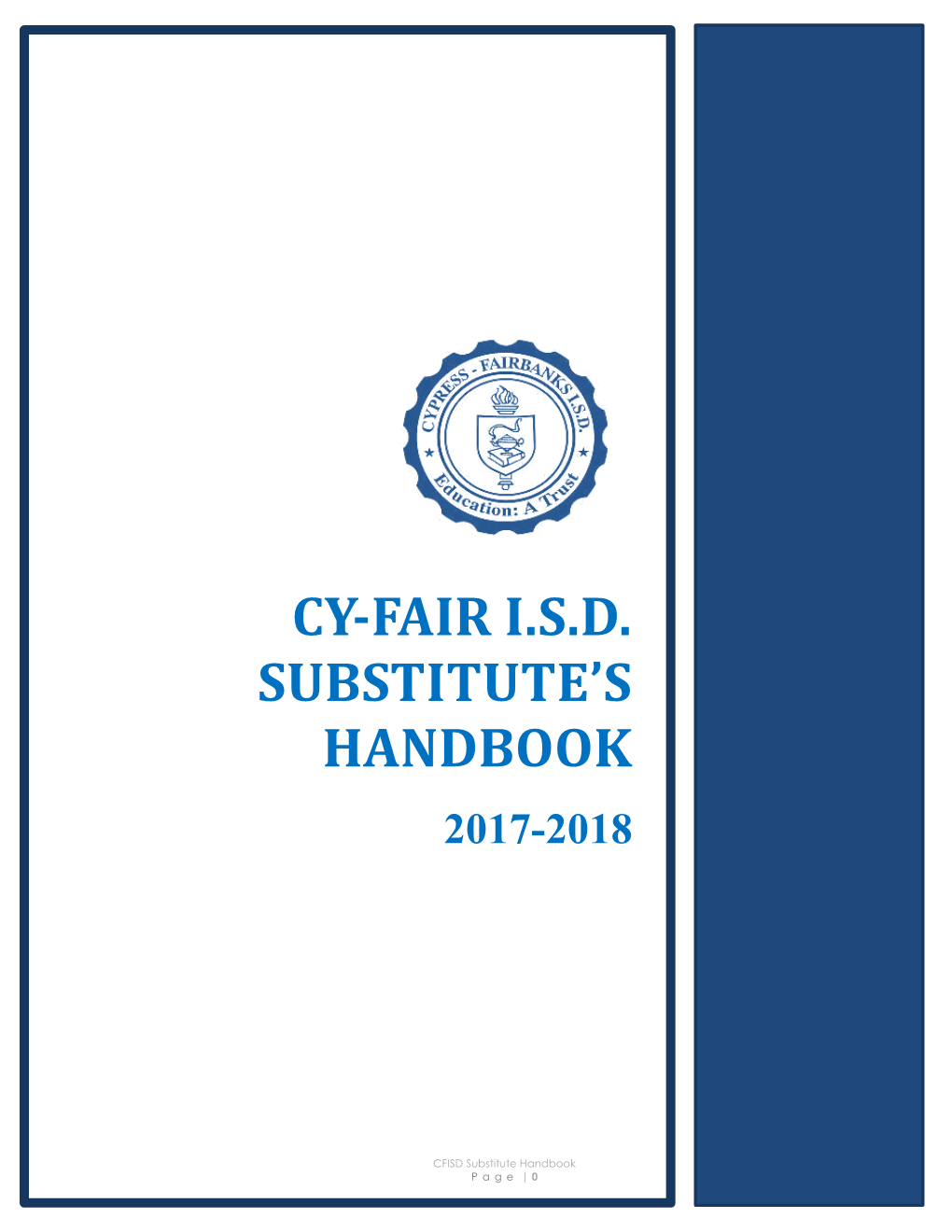 Cy-Fair I.S.D. Substitute's Handbook