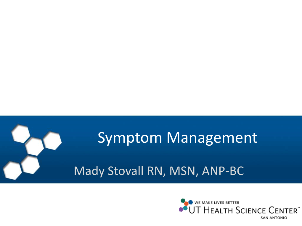 Symptom Management