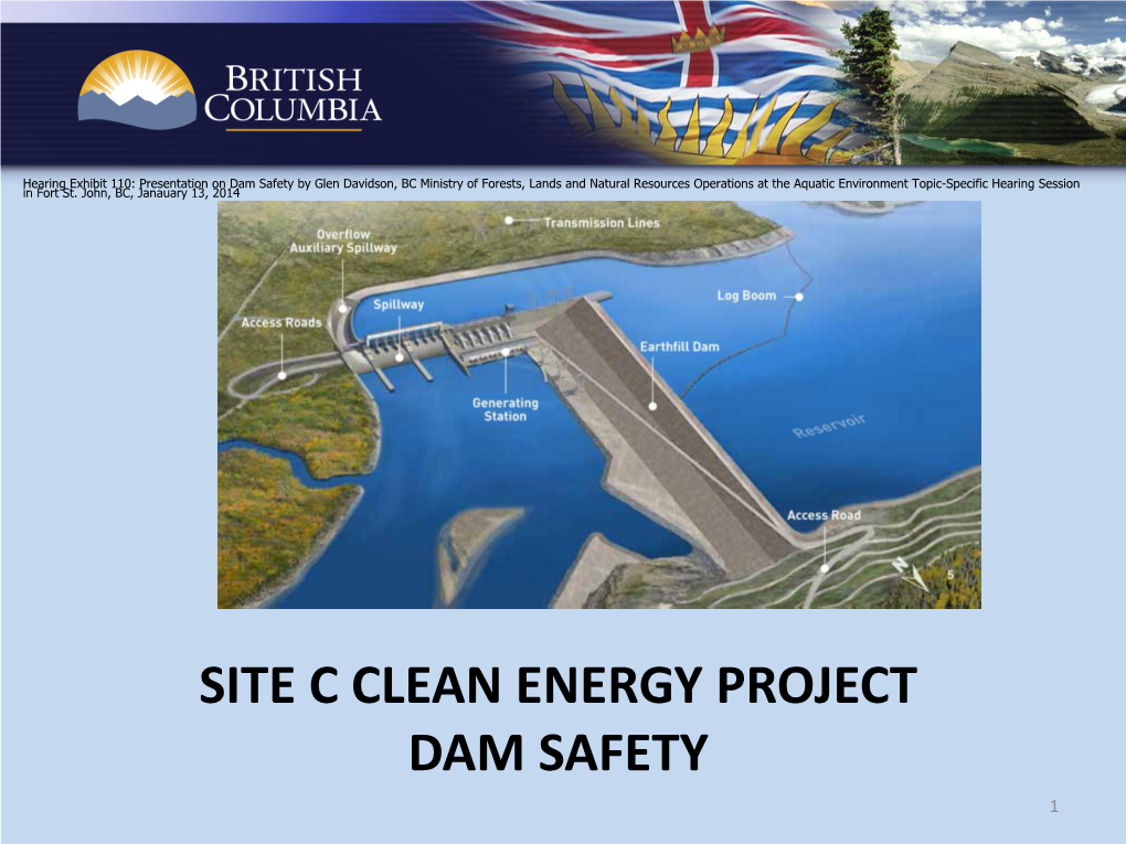 Site C Clean Energy Project Dam Safety 1