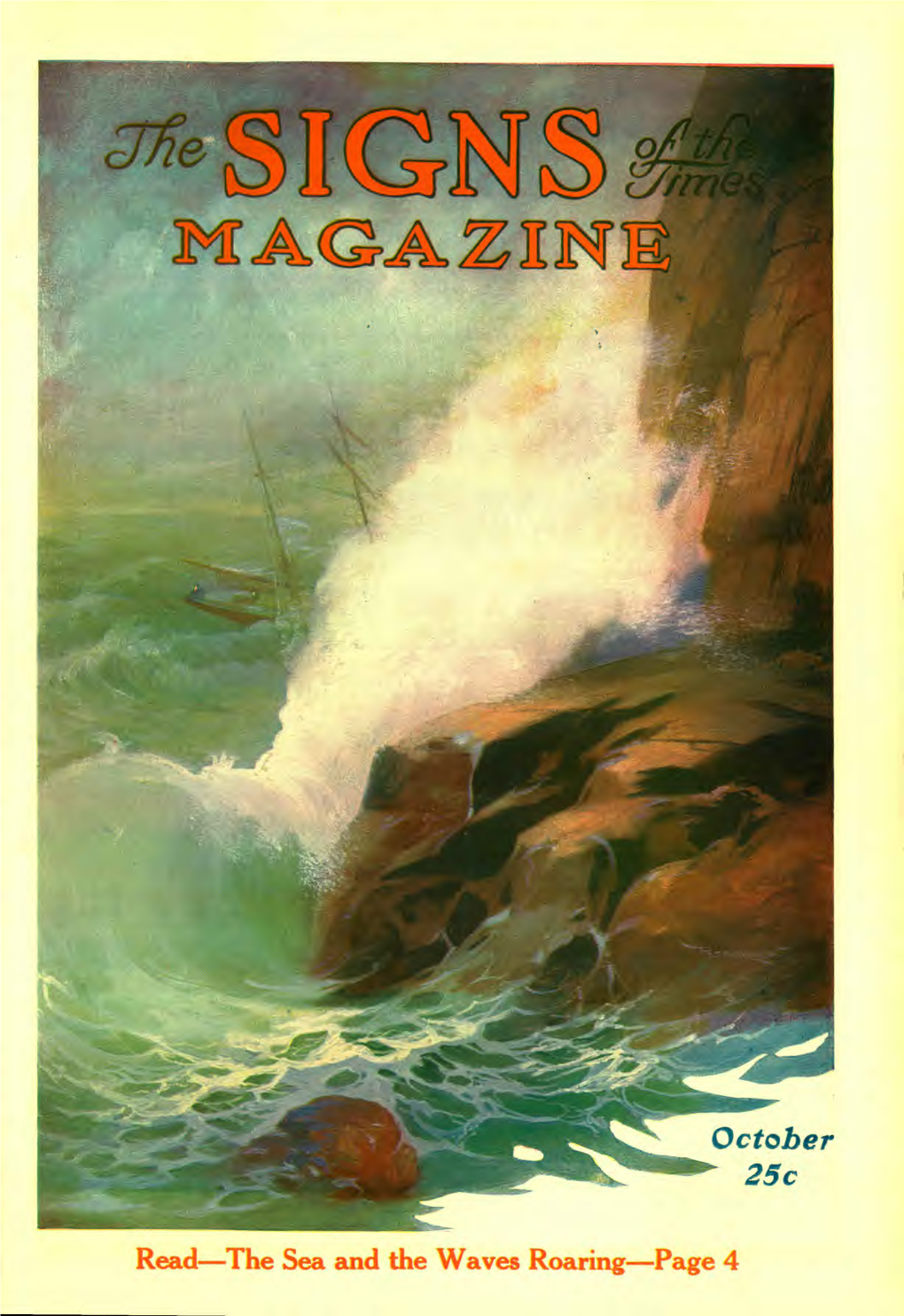 Signs of the Times Magazine for 1921