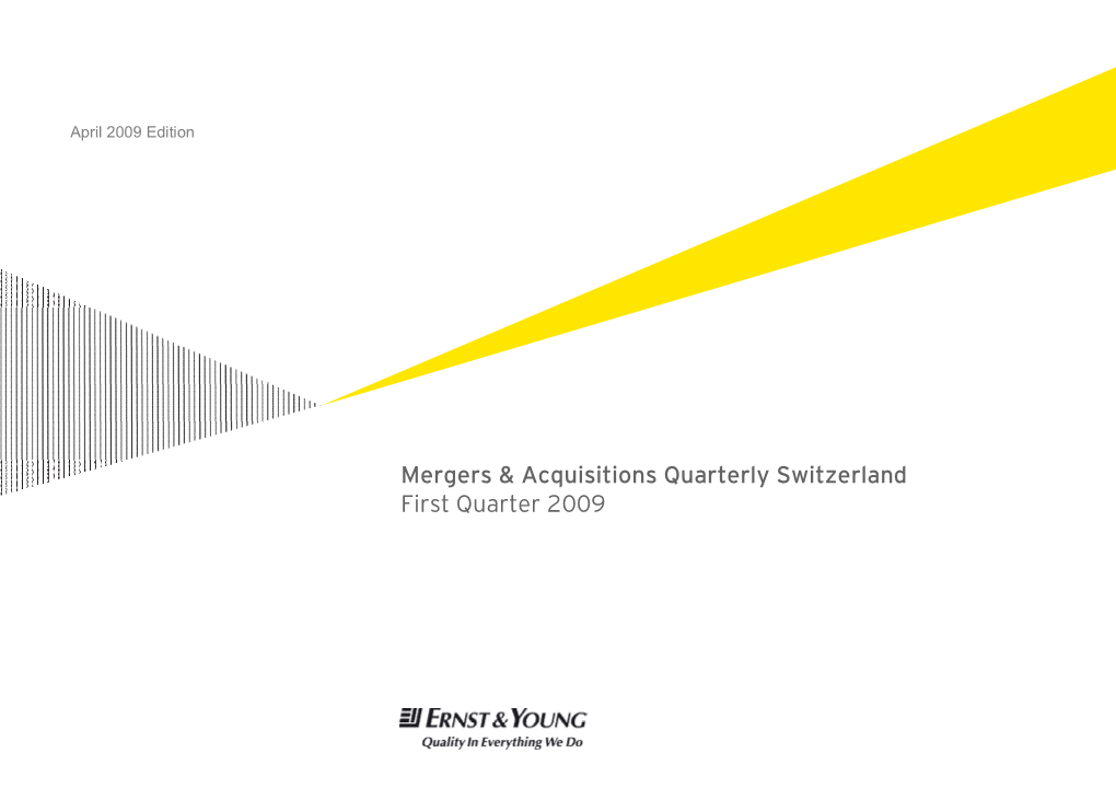 Cover Page M&A Quaterly CH Barcode