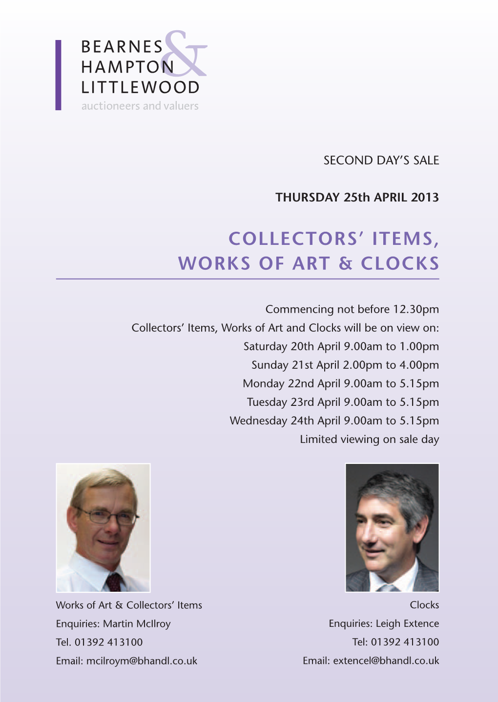 Collectors' Items, Works of ART & Clocks