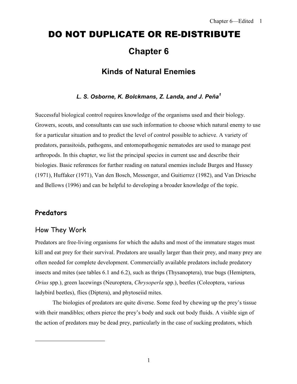 Chapter 6—Edited 1 DO NOT DUPLICATE OR RE-DISTRIBUTE Chapter 6