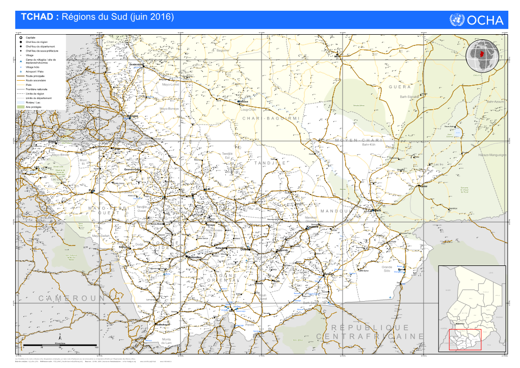 TCHAD : Régions Du Sud (Juin 2016)