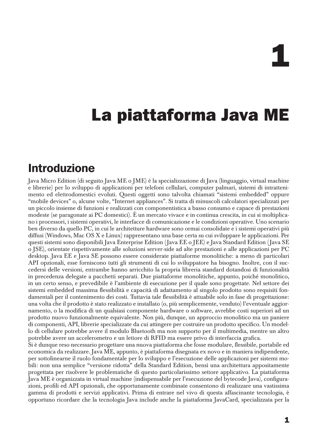 La Piattaforma Java ME