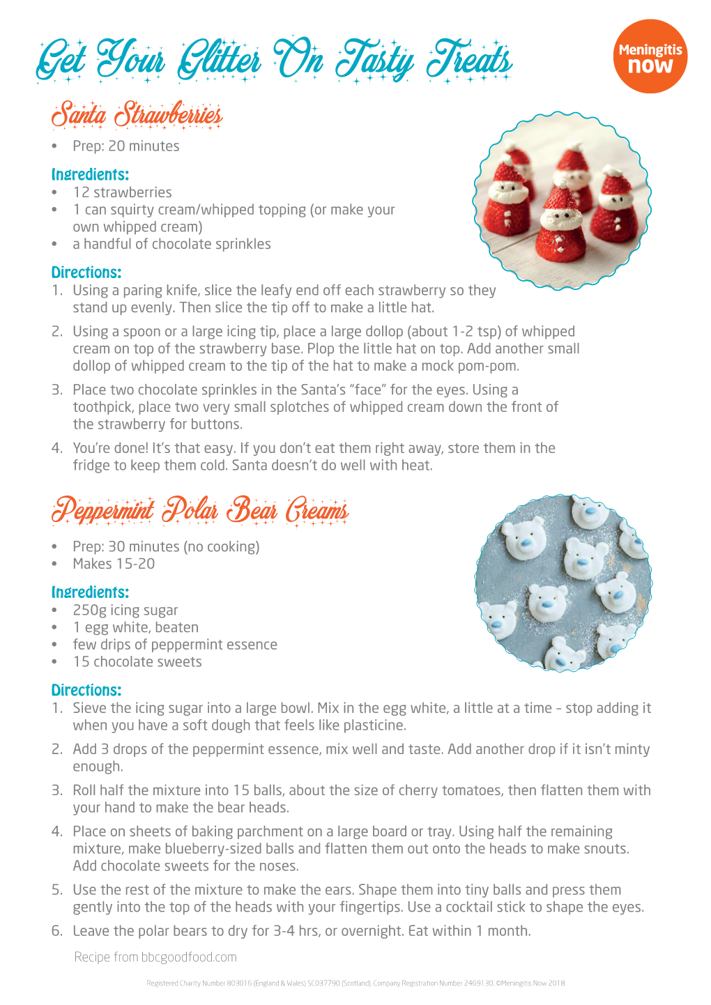 Get Your Glitter on Tasty Treats Santa Strawberries • Prep: 20 Minutes