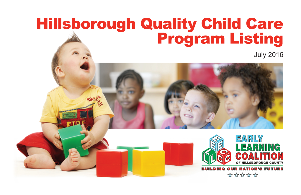 Hillsborough Quality Child Care Program Listing July 2016