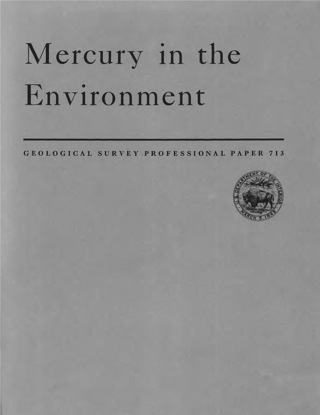 Mercury in the Environment