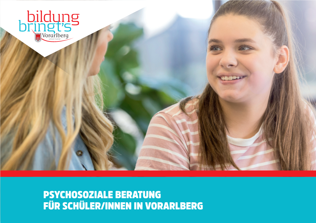 Psychosoziale Beratung Für Schülerinnen in Vorarlberg