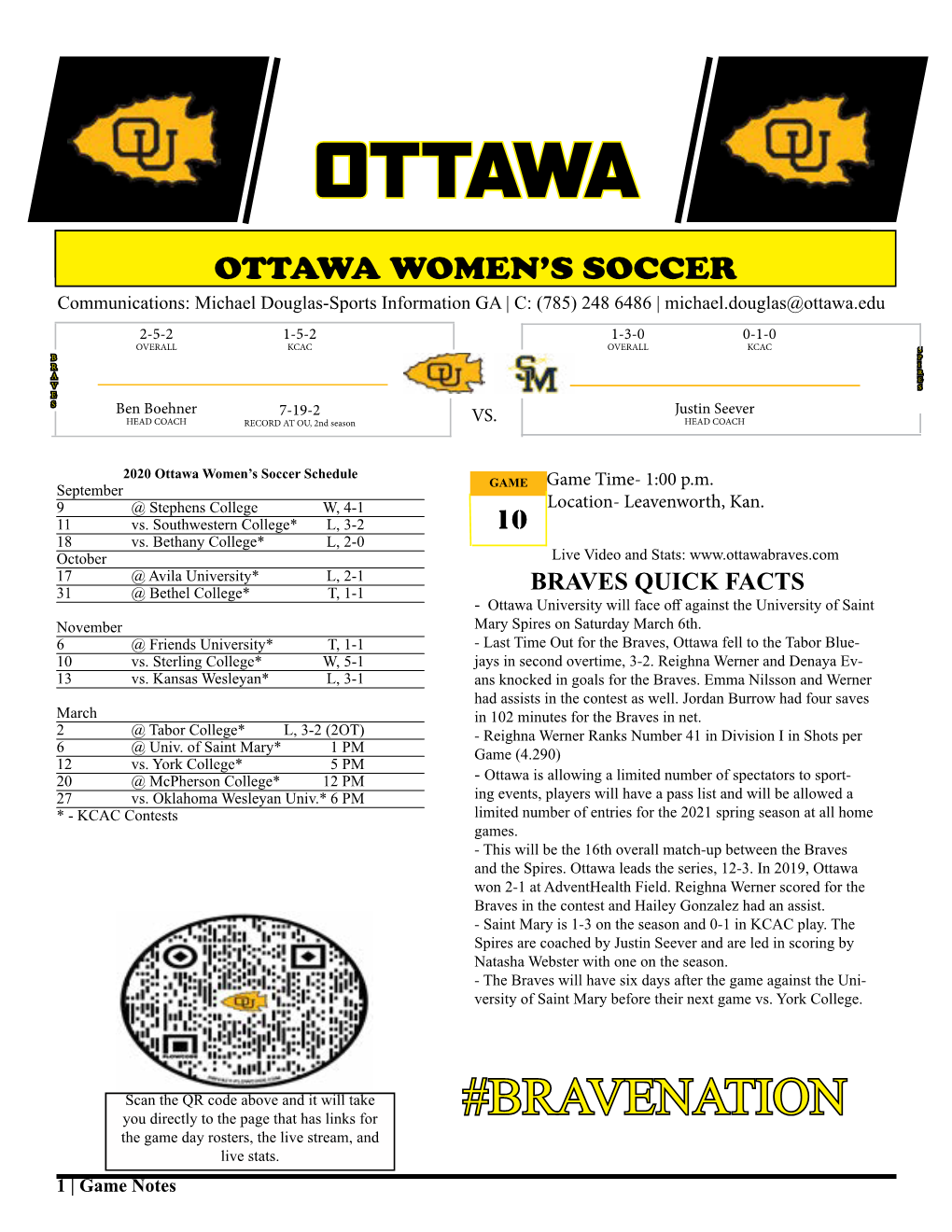 Ottawa University Athletics