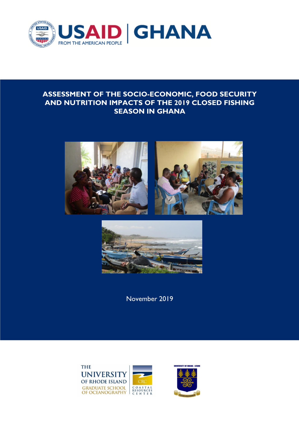 Assessment of the Socio-Economic, Food Security and Nutrition Impacts of the 2019 Closed Fishing Season in Ghana
