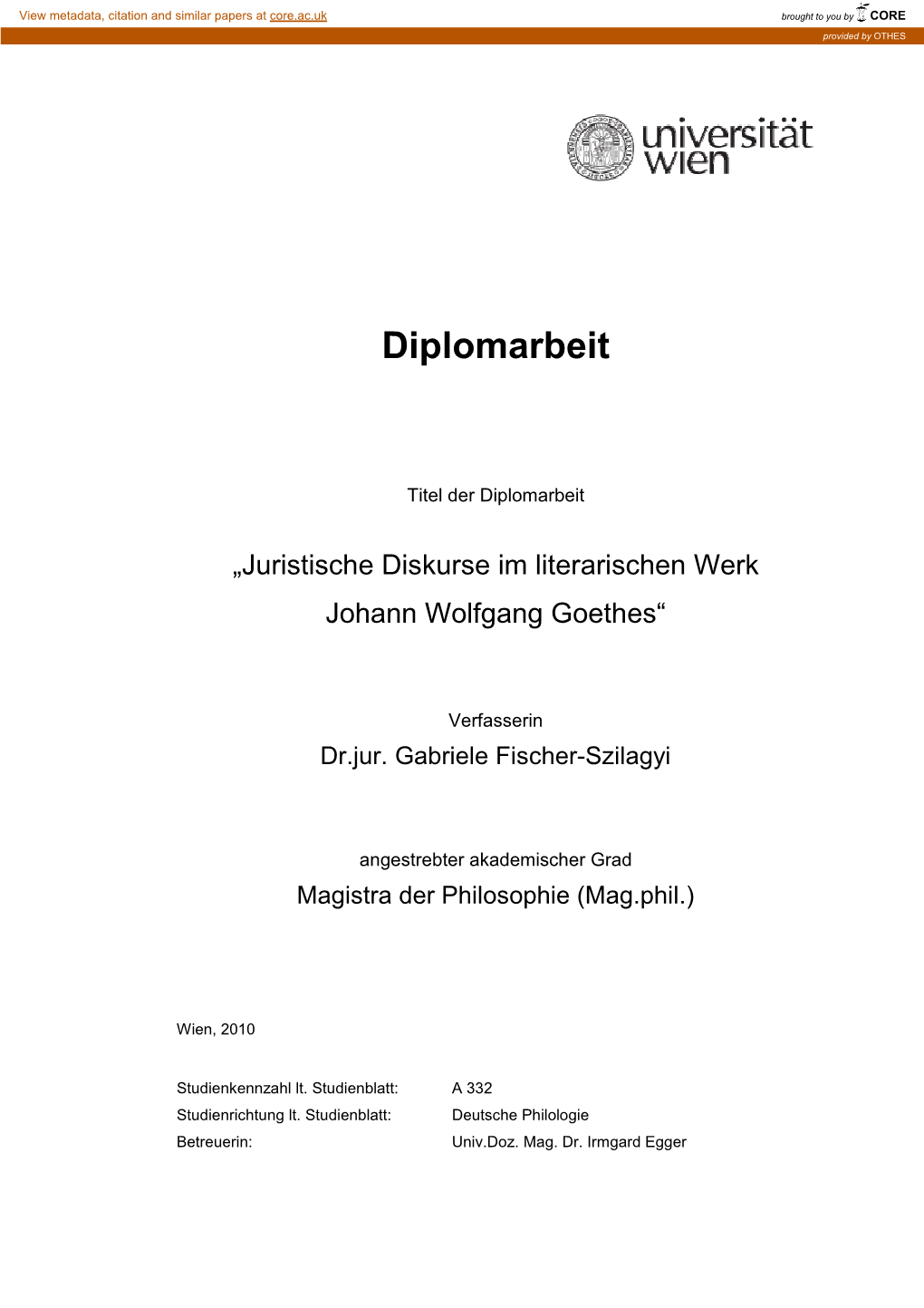 Diplomarbeit