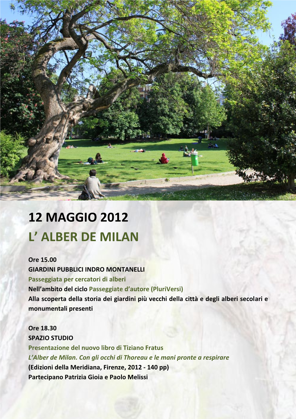 12 Maggio 2012 L' Alber De Milan