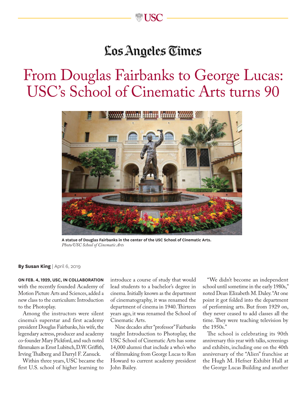 USC School of Cinematic Arts