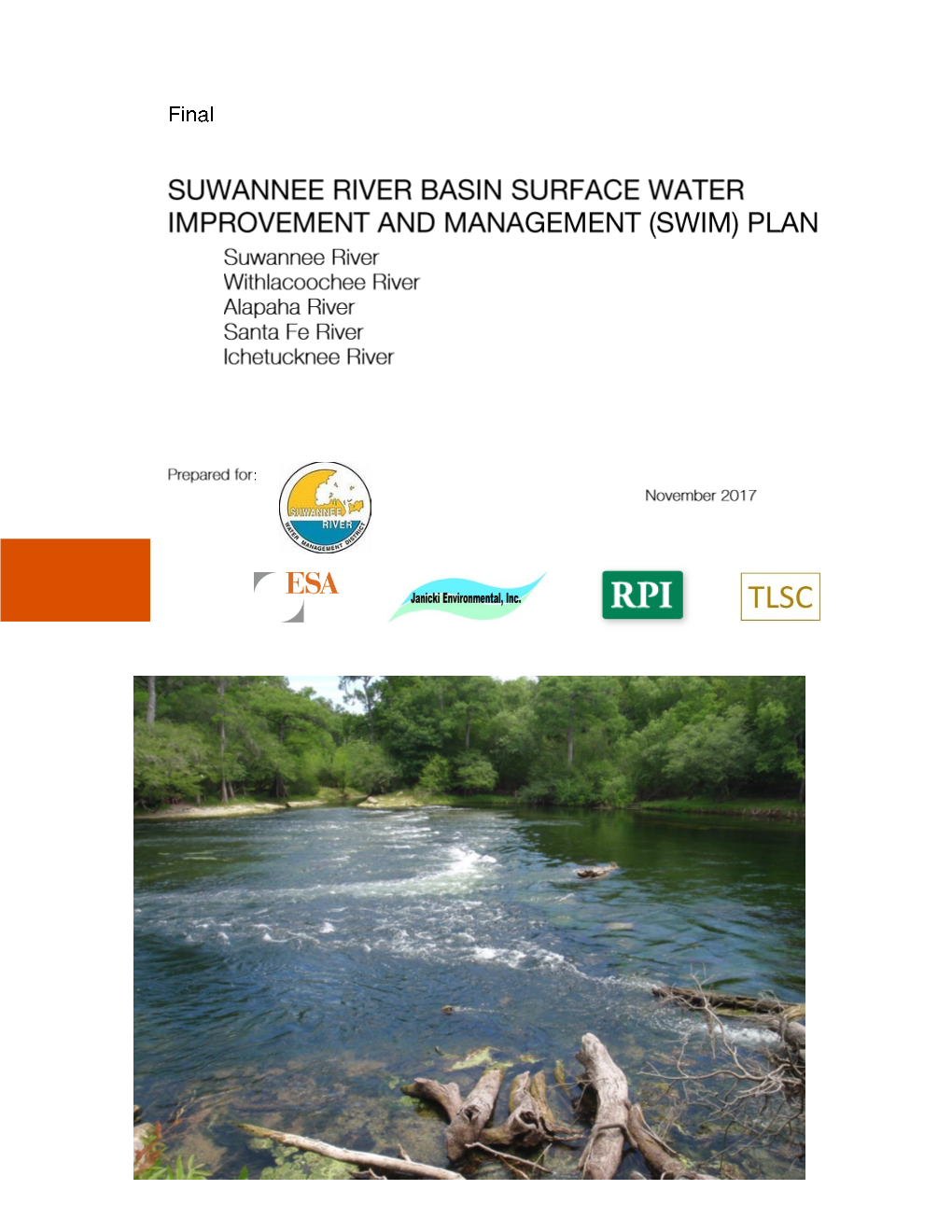 Table of Contents Suwannee River Basin SWIM Plan Update Page