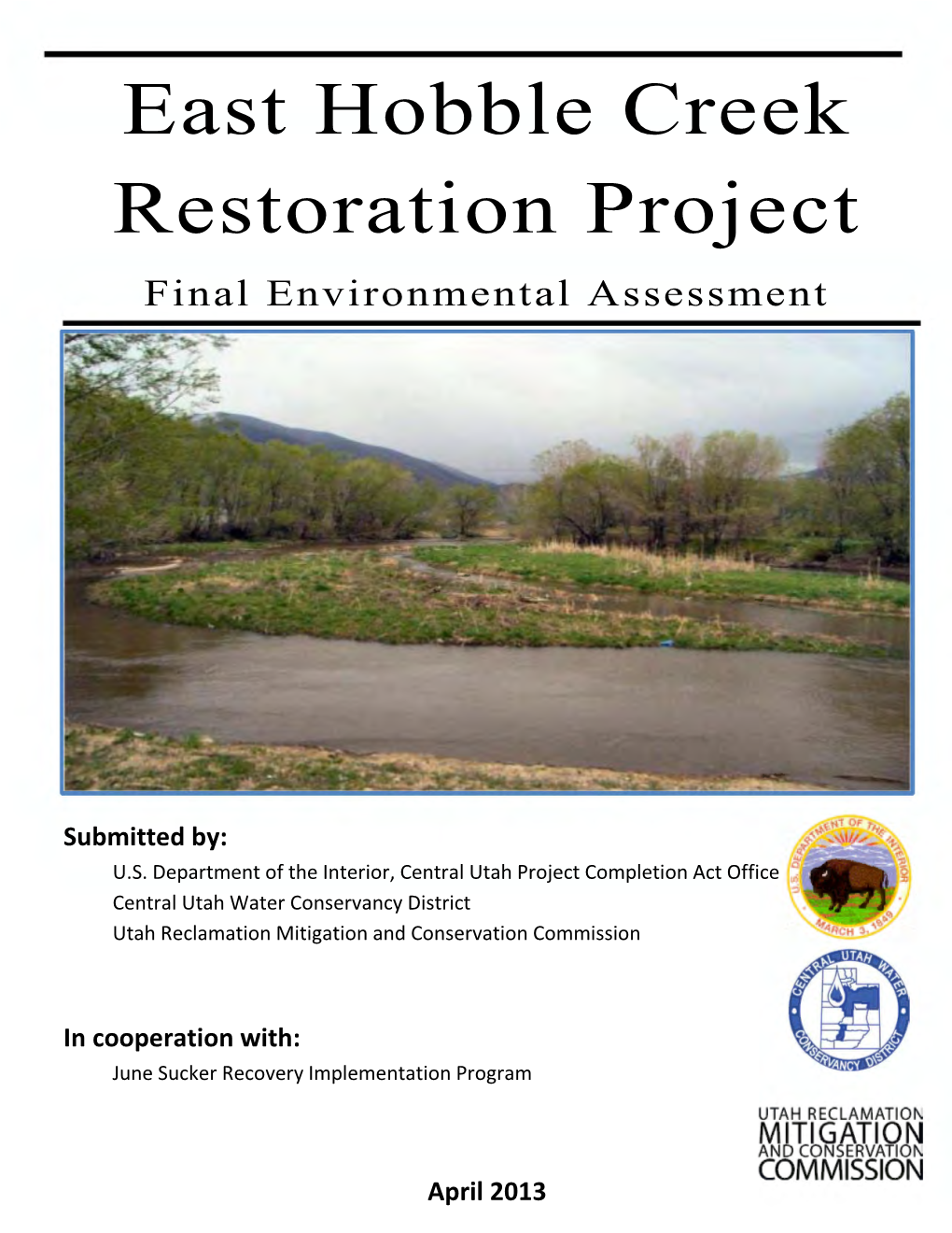 Final Environmental Assessment – East Hobble Creek Restoration Project