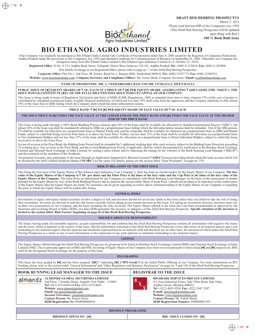 Bio Ethanol Agro Industries Limited