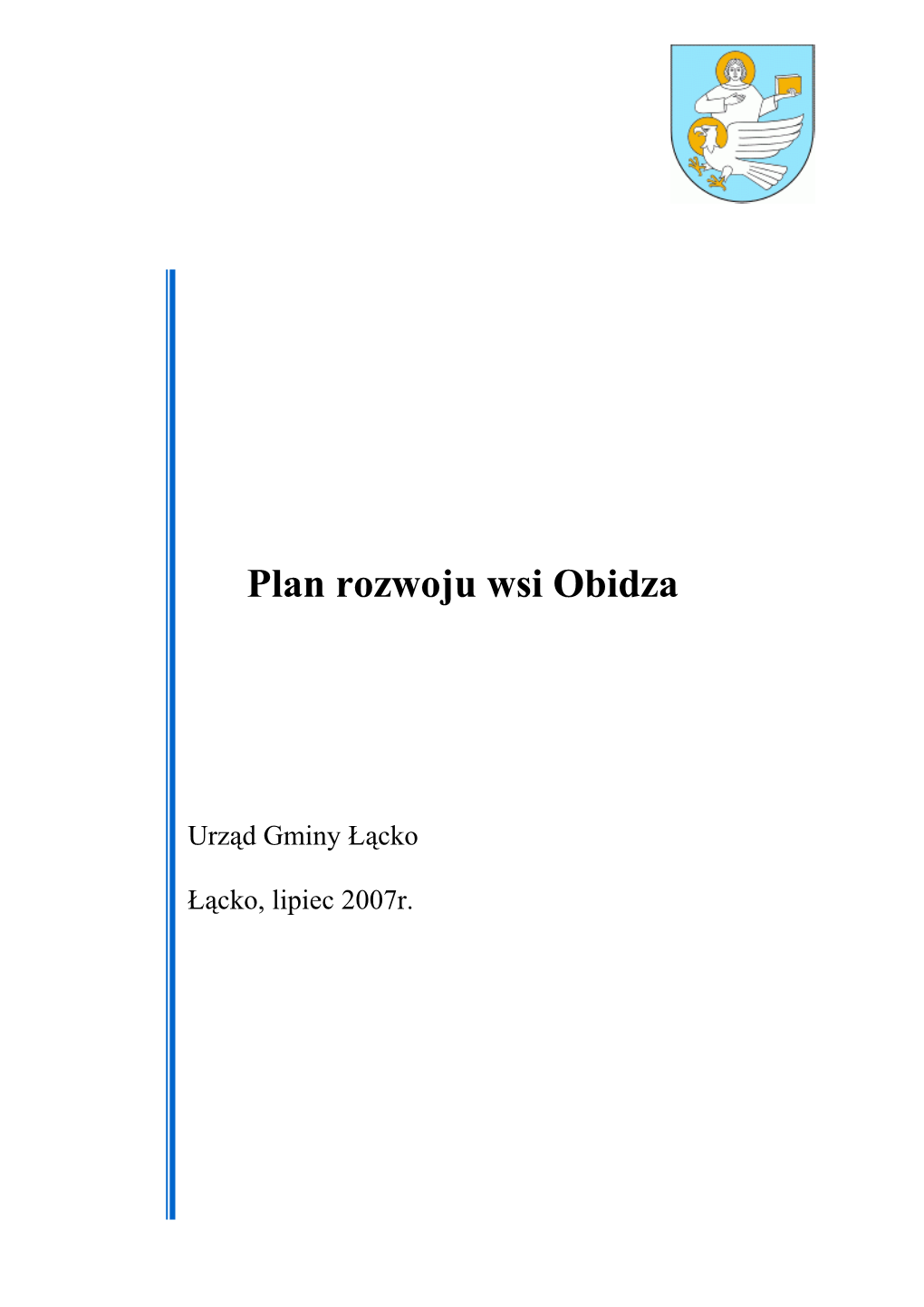 Plan Rozwoju Wsi Obidza