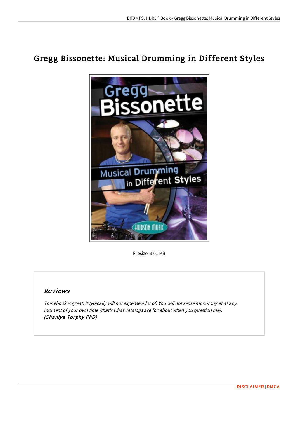Download Book \ Gregg Bissonette: Musical Drumming in Different