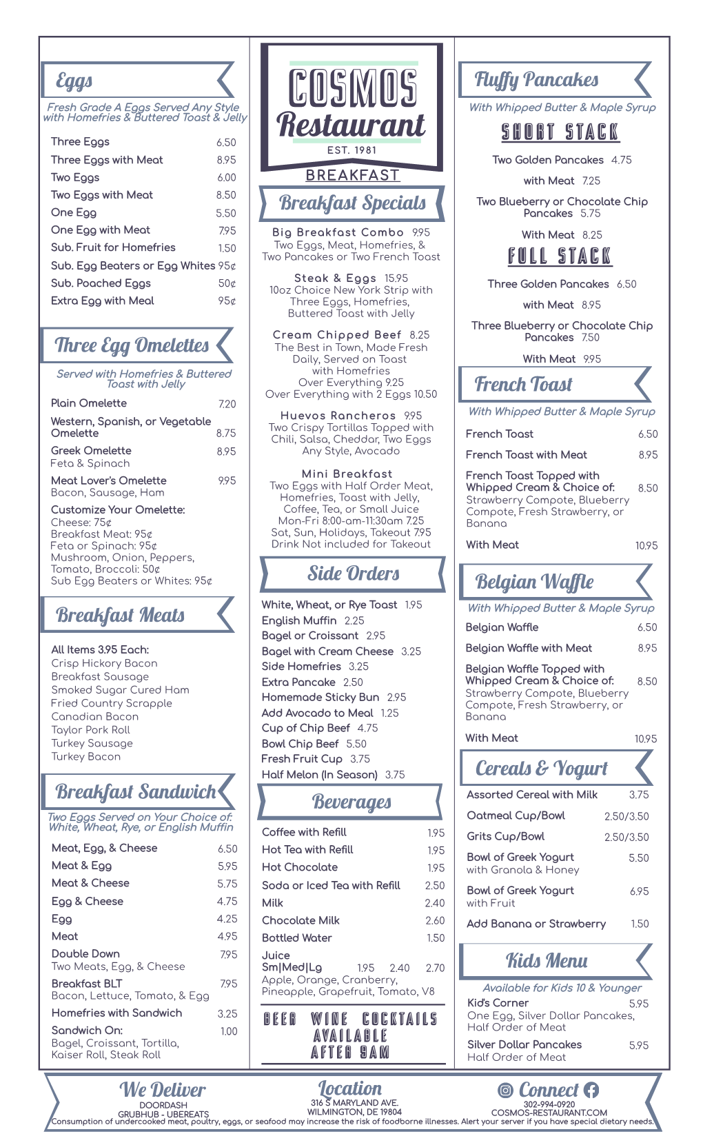 Print Or Download Menu