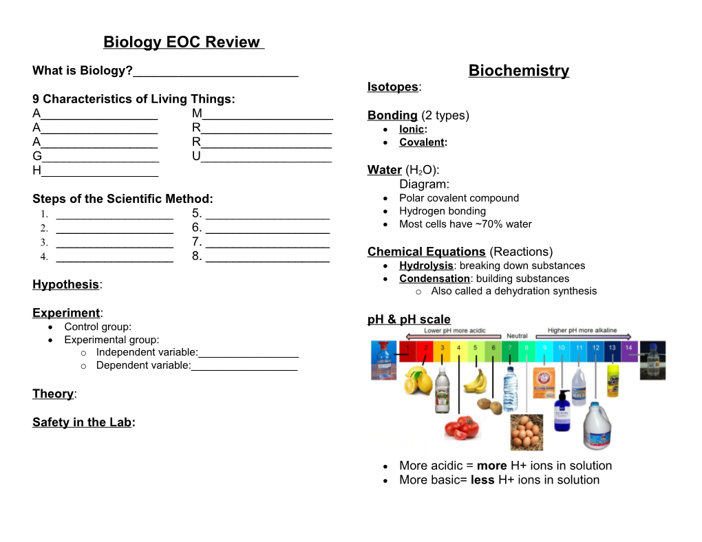 Chapter 1: What Is Biology