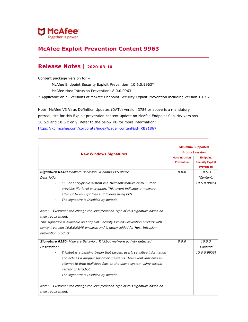 Mcafee Exploit Prevention Content 9963