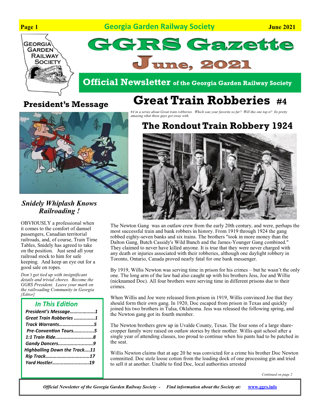 GGRS Gazette June, 2021