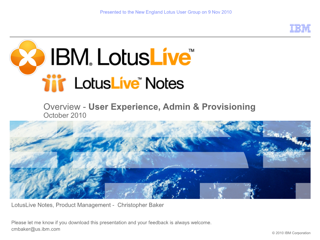 IBM Presentations: Blue Pearl Deluxe Template