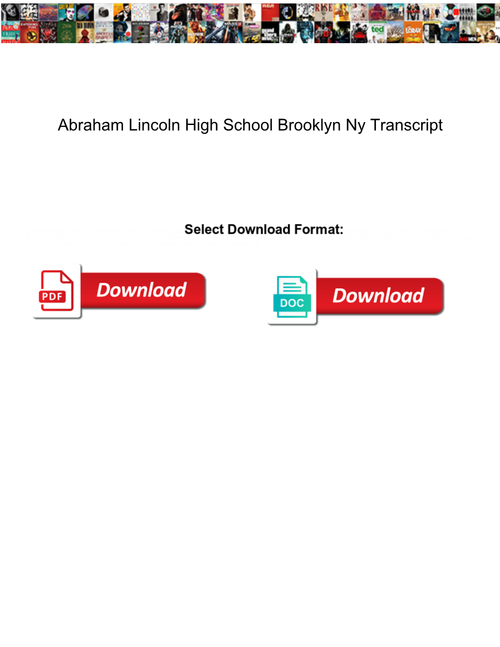 Abraham Lincoln High School Brooklyn Ny Transcript