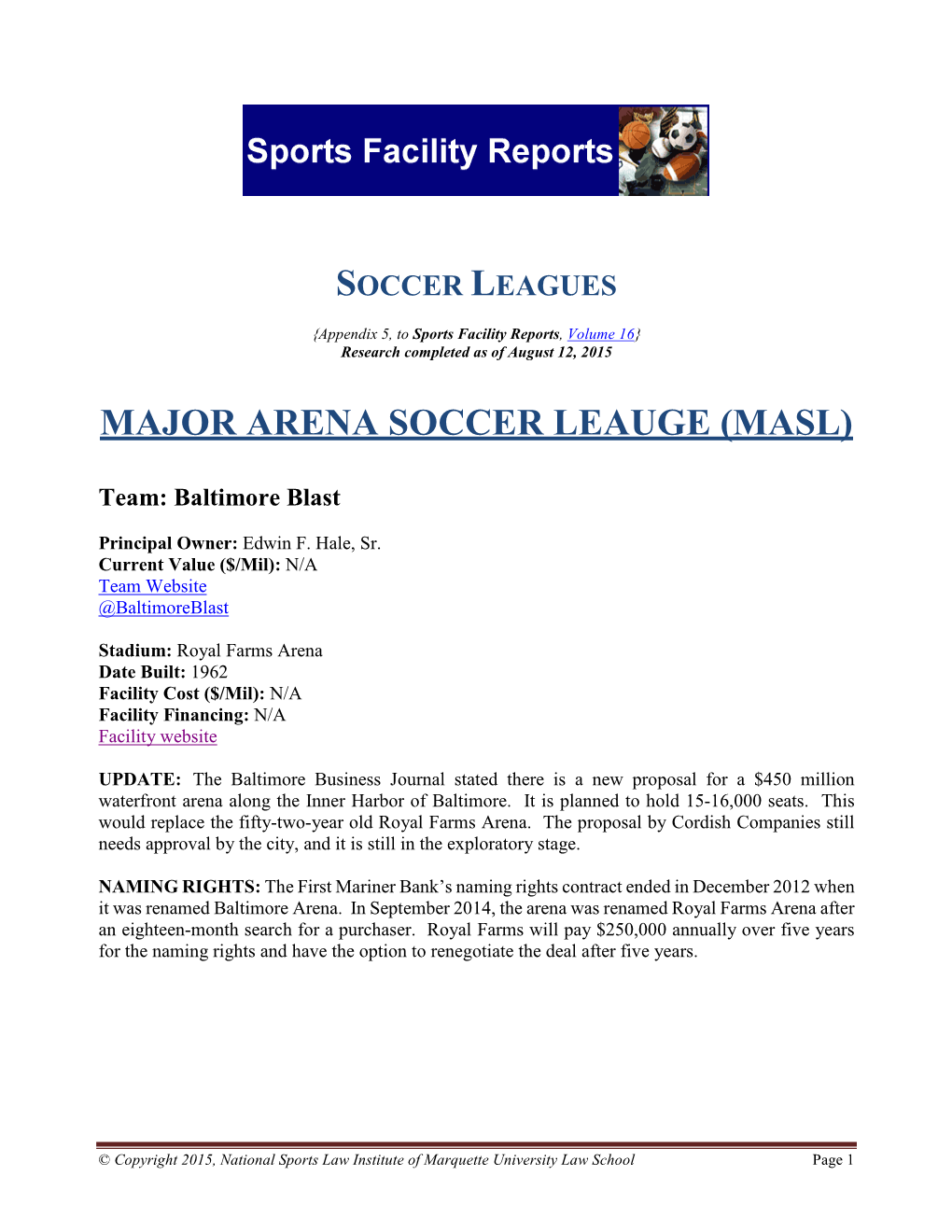 Soccer Leagues