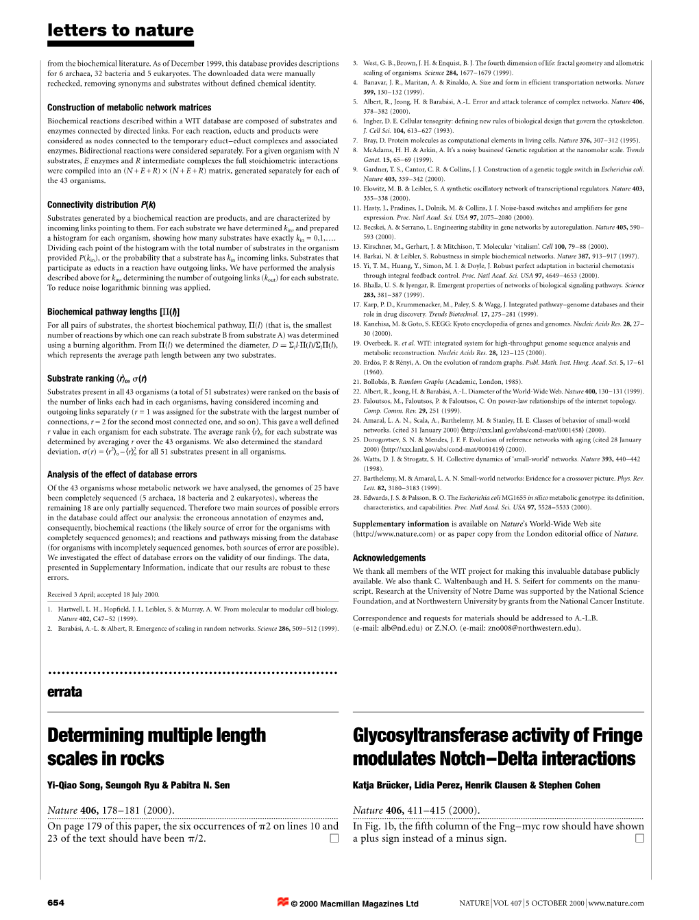 Determining Multiple Length Scales in Rocks Glycosyltransferase Activity Of