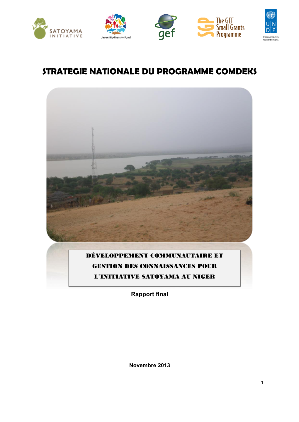 Strategie Nationale Du Programme Comdeks