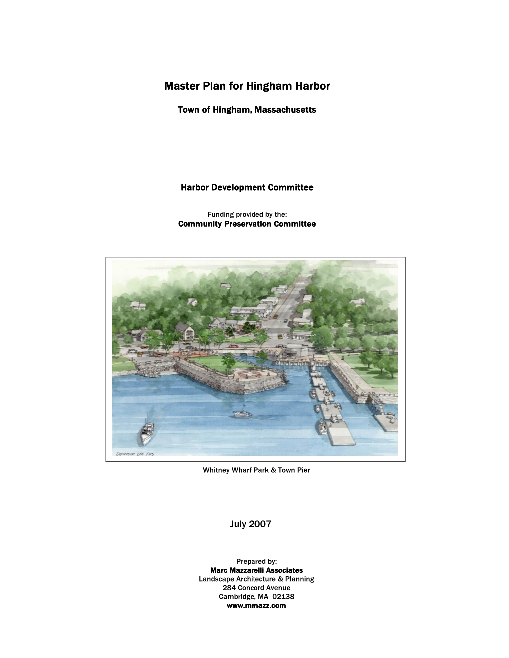 Harbor Master Plan Report (PDF)