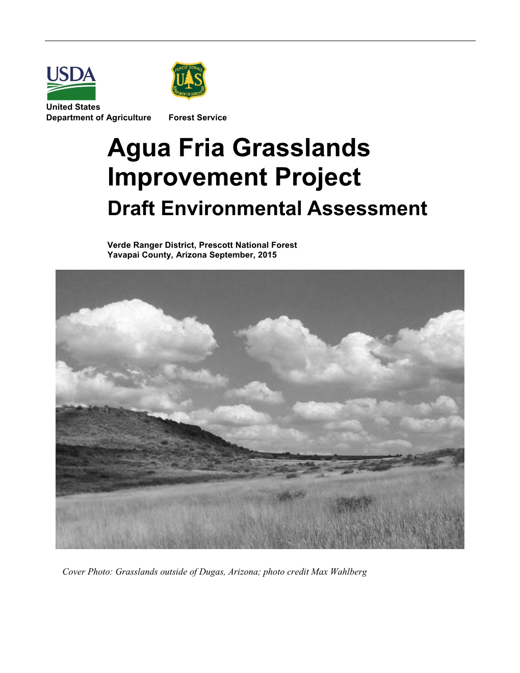 Agua Fria Grasslands Improvement Project Draft Environmental Assessment