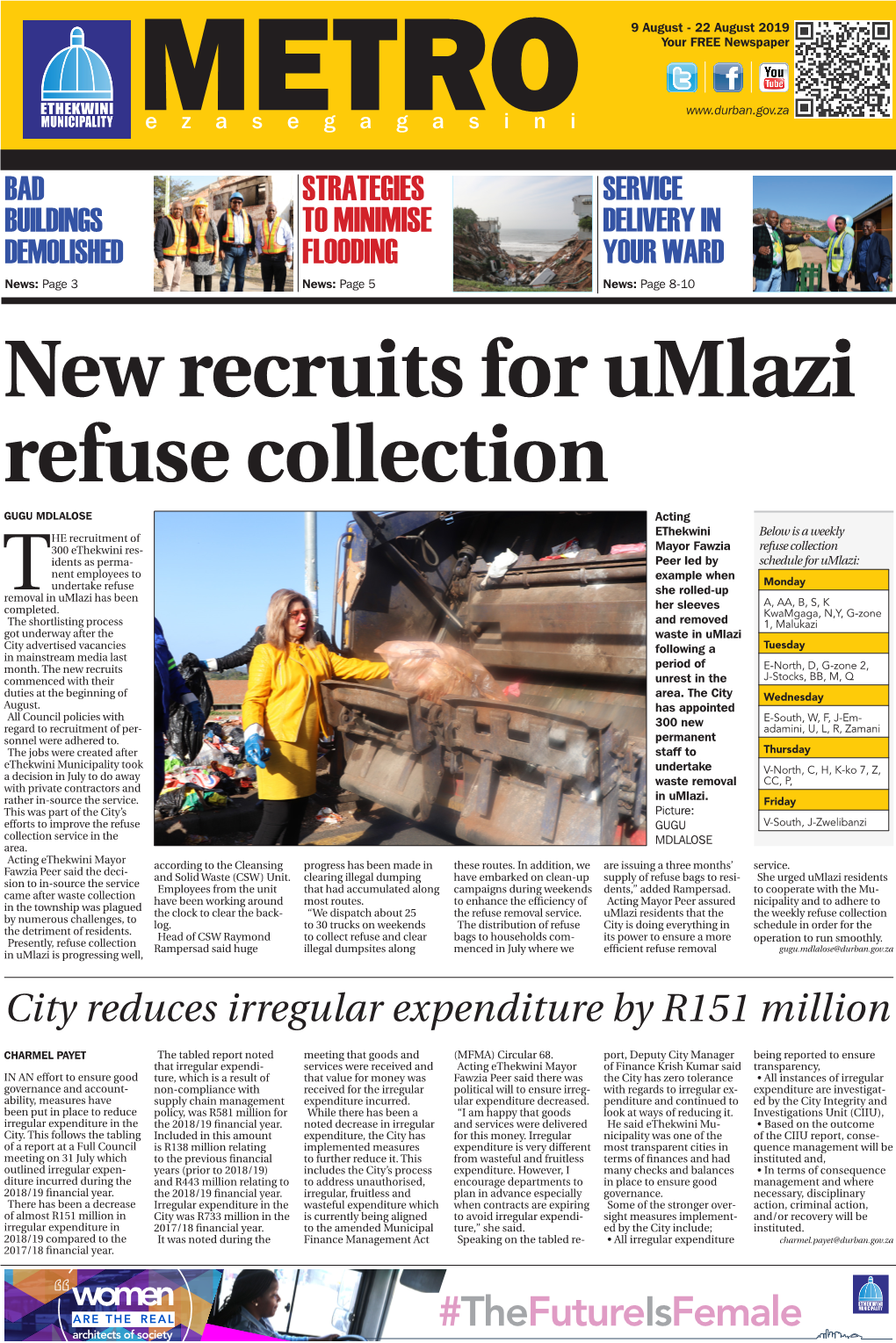 New Recruits for Umlazi Refuse Collection