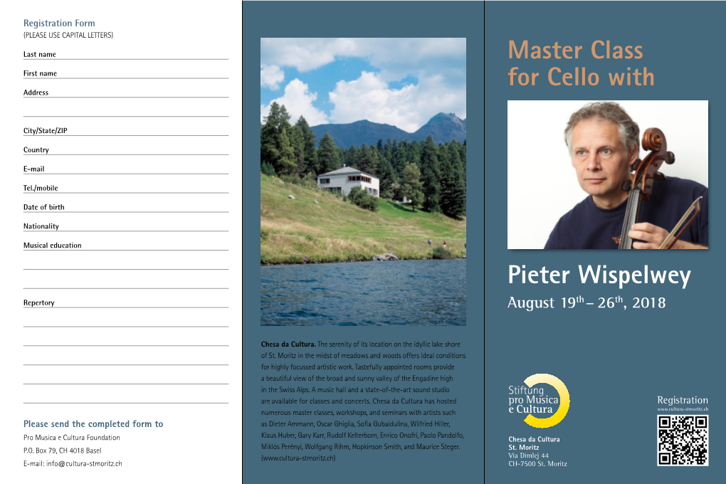 Pieter Wispelwey Master Class for Cello With