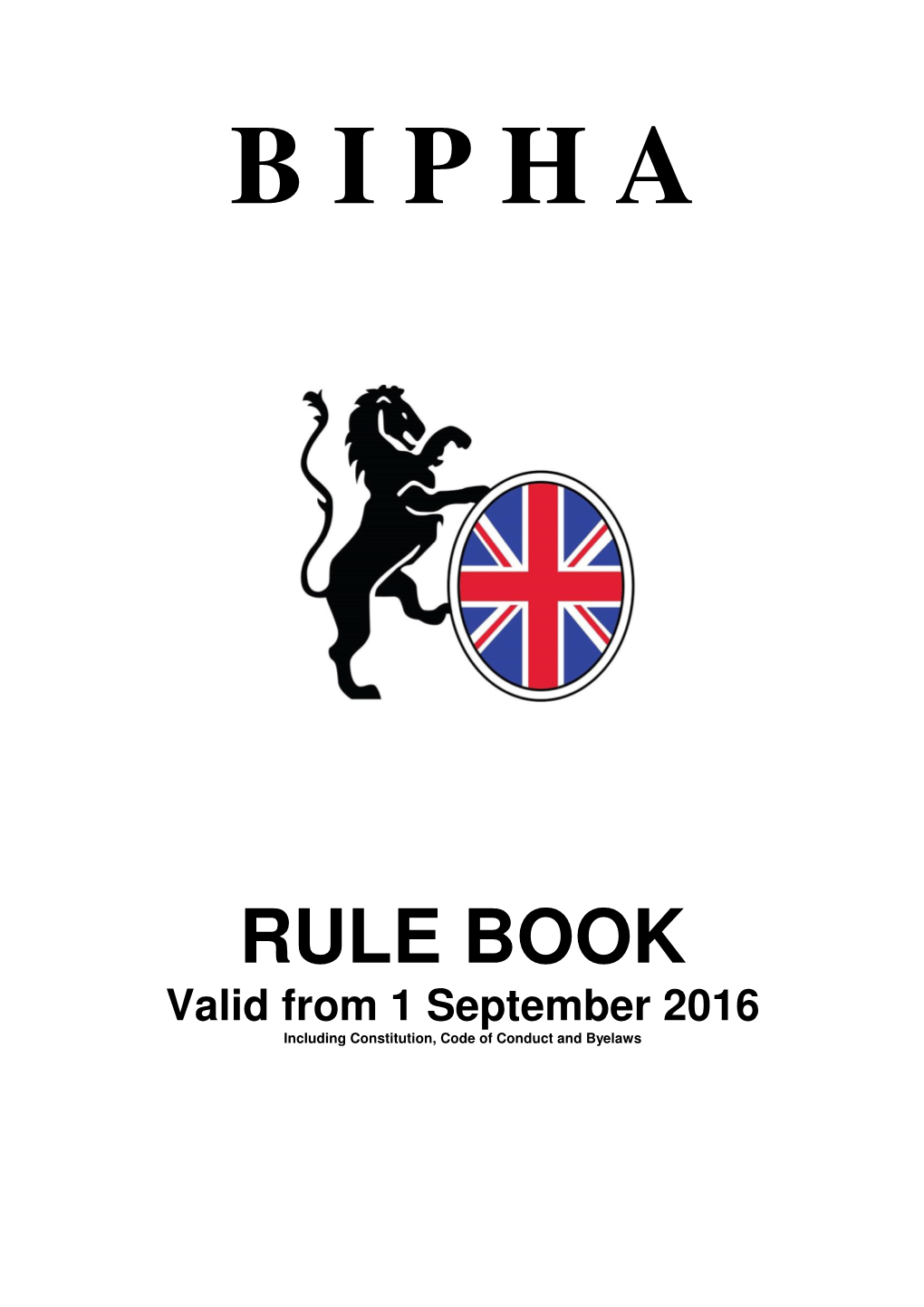 BIPHA Rule Book 2016