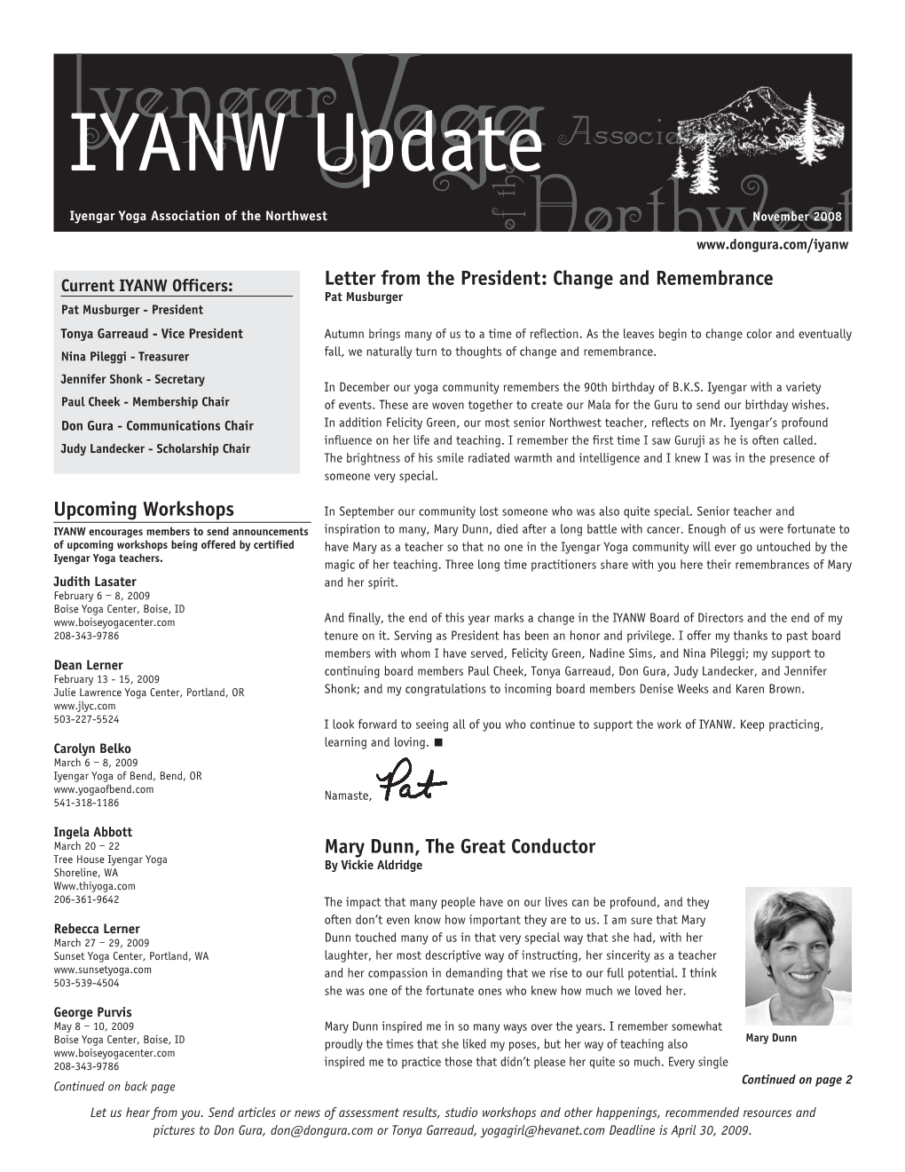 IYANW Update