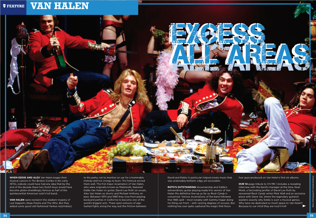 Van Halen Excessexcessexcess Allallall Areasareasareas