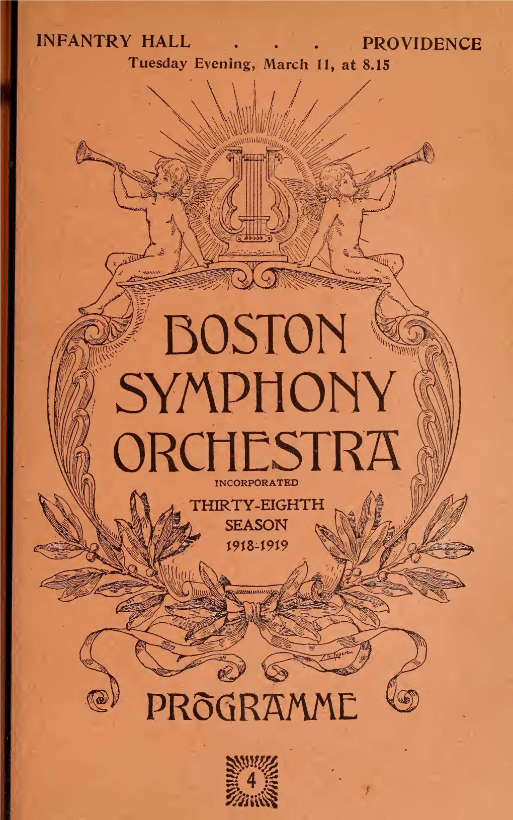 Boston Symphony Orchestra Concert Programs, Season 38,1918-1919, Trip