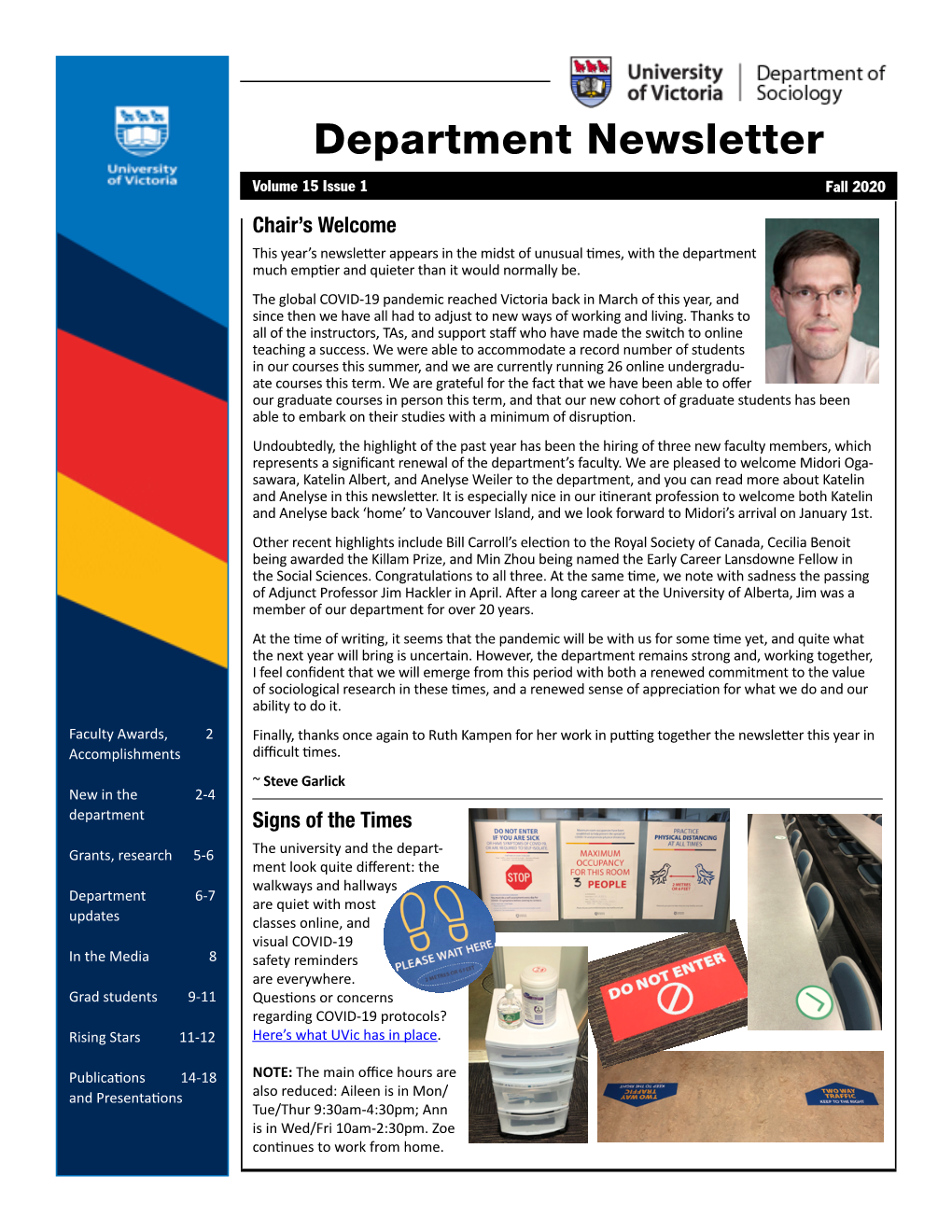 Department Newsletter